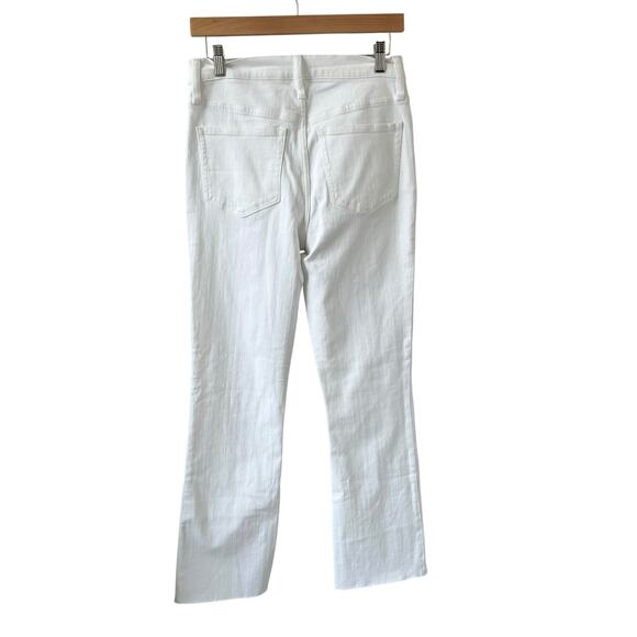 J Crew 9" Demi Boot Crop Jeans in White Wash Women's 28 Tall NWOT - Picture 5 of 12